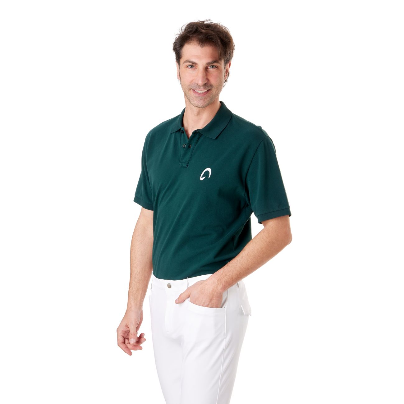MASCHERONI SELLERIA Polo Uomo Piquet Mascheroni POLOU0025 VERDE SCURO 