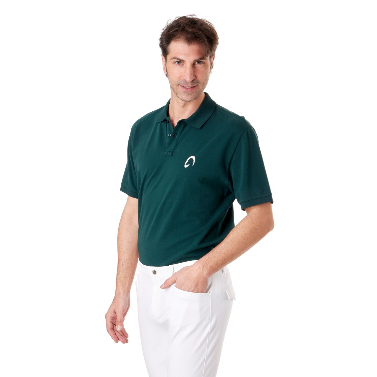 MASCHERONI SELLERIA Polo Uomo Piquet Mascheroni POLOU0025 VERDE SCURO 