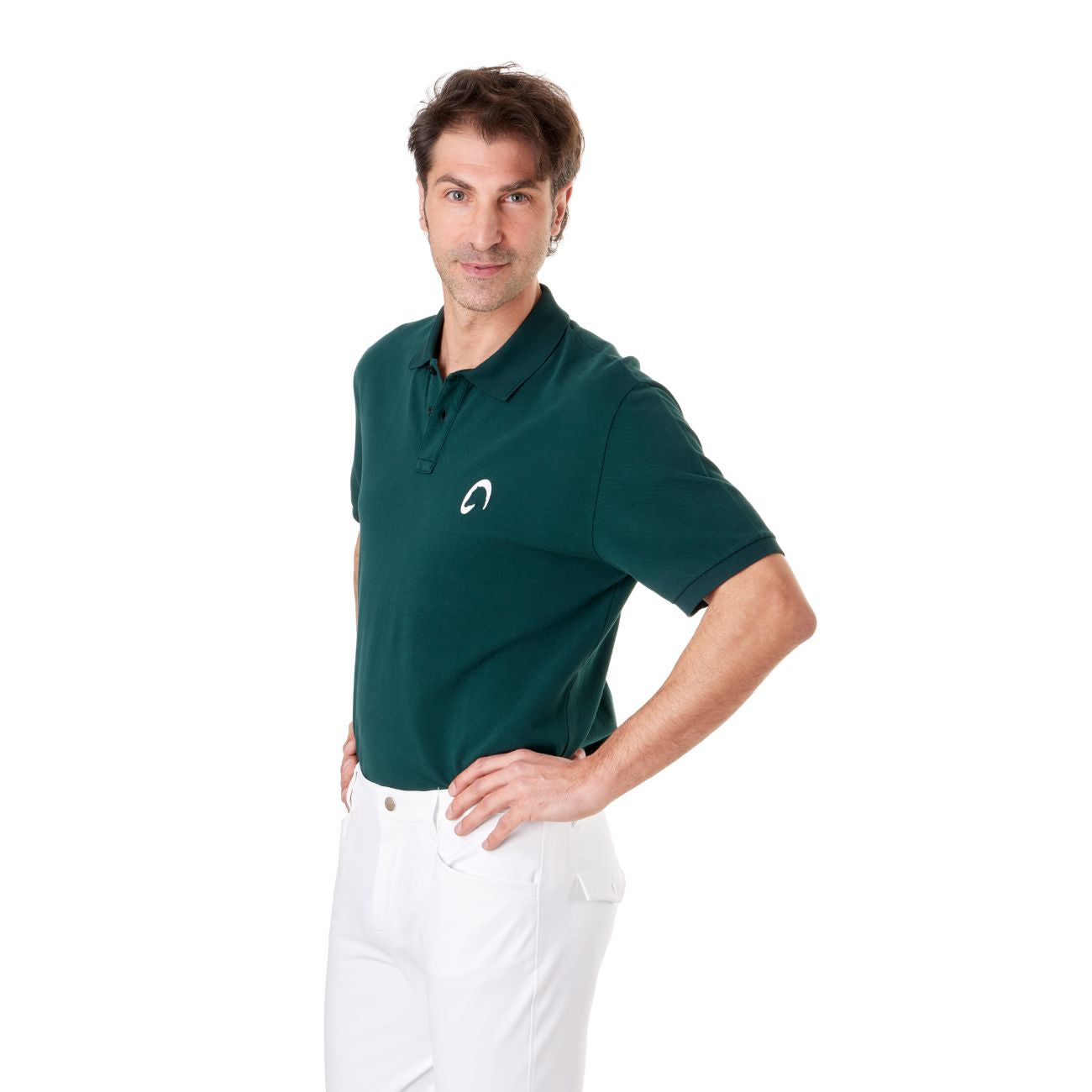 MASCHERONI SELLERIA Polo Uomo Piquet Mascheroni POLOU0025 VERDE SCURO 