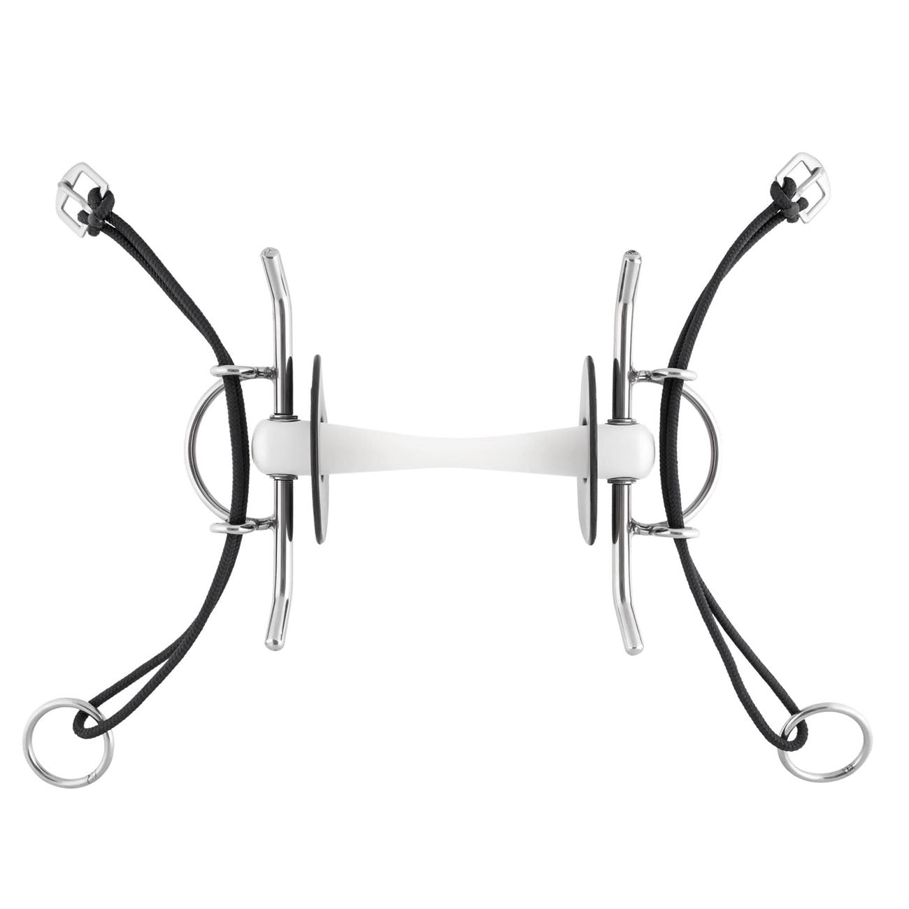NATHE NATHE NATHE FULL CHEEK GAG BIT 20MM WITH FLEX. MULLEN MOUTH SPRENGER Bianco - ELEVATORE 41292 NATHE 