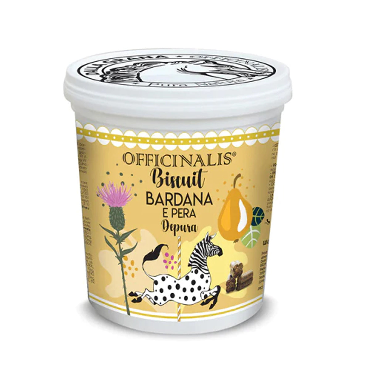 OFFICINALIS OFFICINALIS BISCOTTI 650 GR Bardana e pera Gel topico artiglio del diavolo 31OFF-BISCUIT BARDANA E PERA 