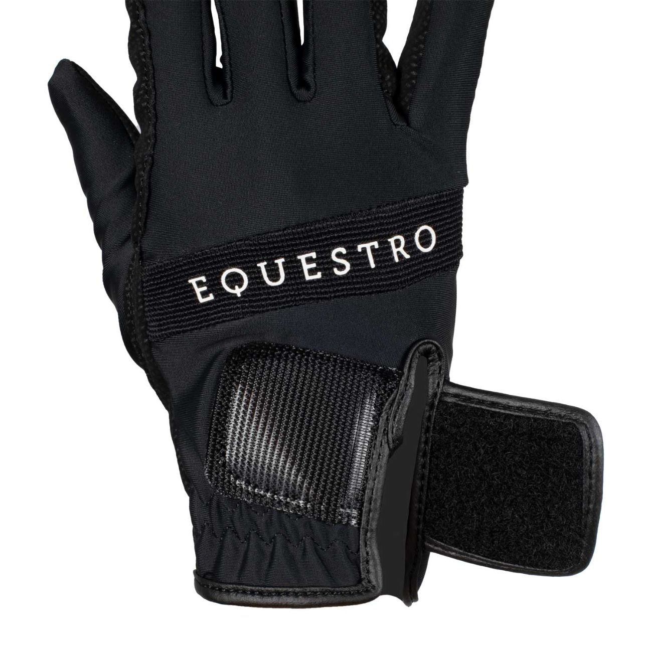 ROECKL Guanti In Tessuto Tecnico Con Logo Equestro ETU03017 BLACK/WHITE 