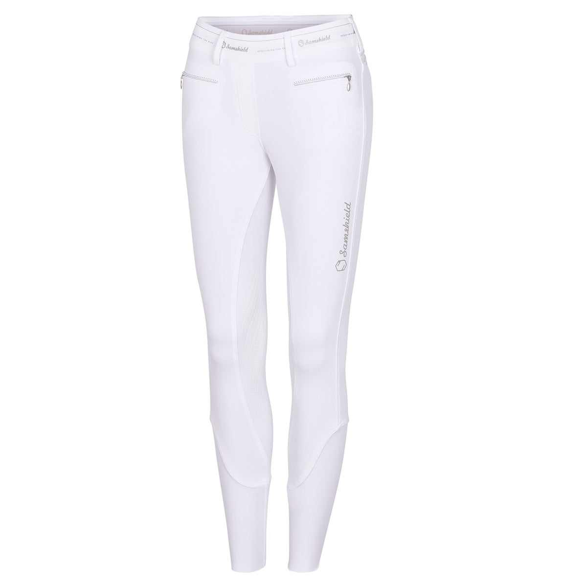 SAMSHIELD Pantalone Da Equitazione Da Donna Alpha Samshield Bianco 09SS-ALPHA WHITE ROSE GOLD 