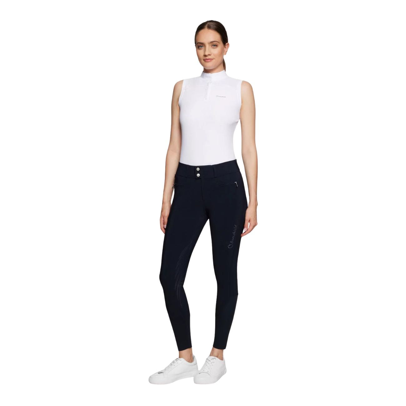 SAMSHIELD Pantaloni Donna Con Fodera In Pile Clara Blu 29SS-CLARA NAVY TONE ON TONE 