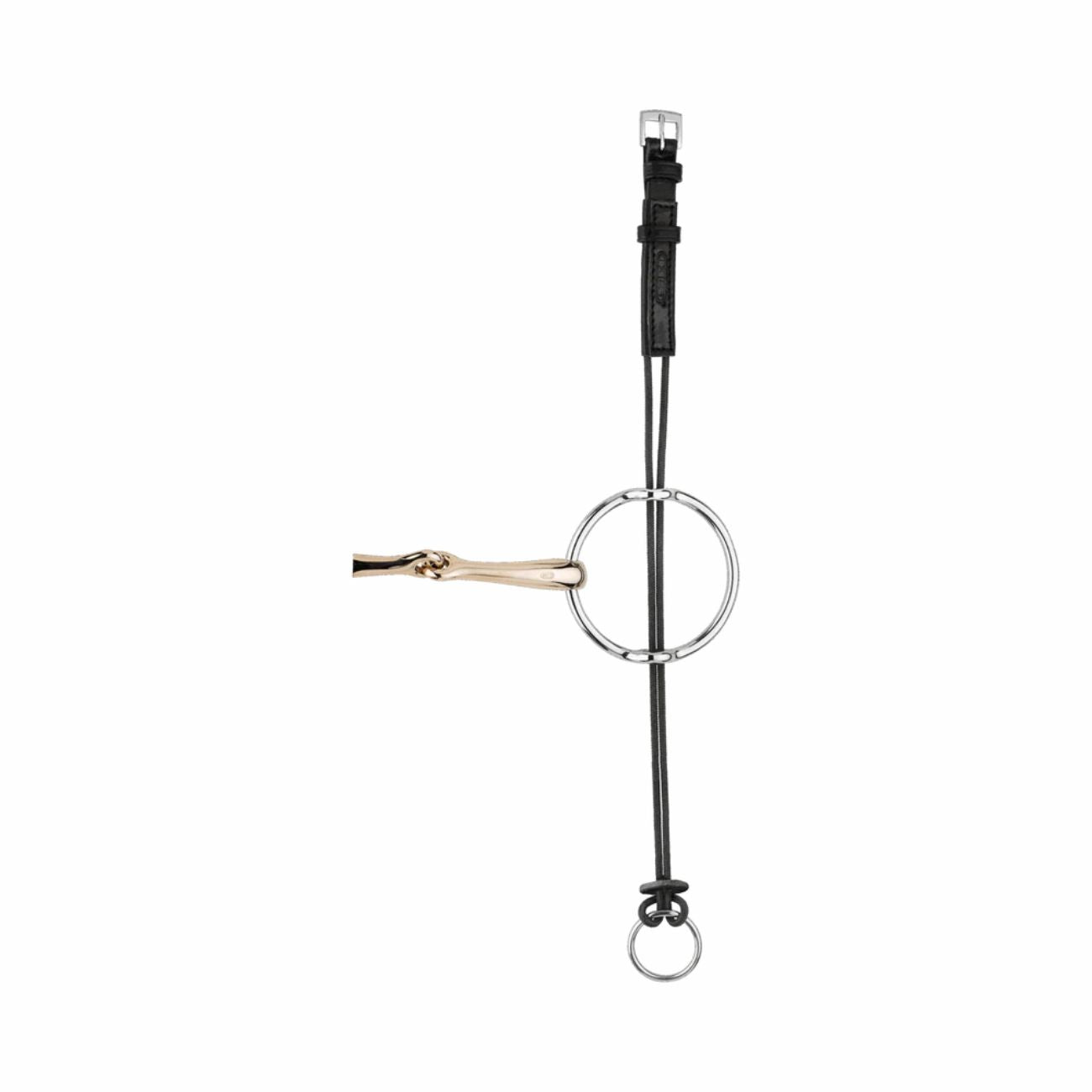 SPRENGER SPRENGER Gag Cheeks Leather W. Nylon Rope Rd. Webbed Sprenger Black - Elevatore 42115 BLACK 