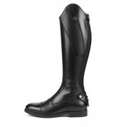 STIVALERIA VALENTINI Stivale In Pelle Con Inserto In Pelle Martellata 070 NERO 