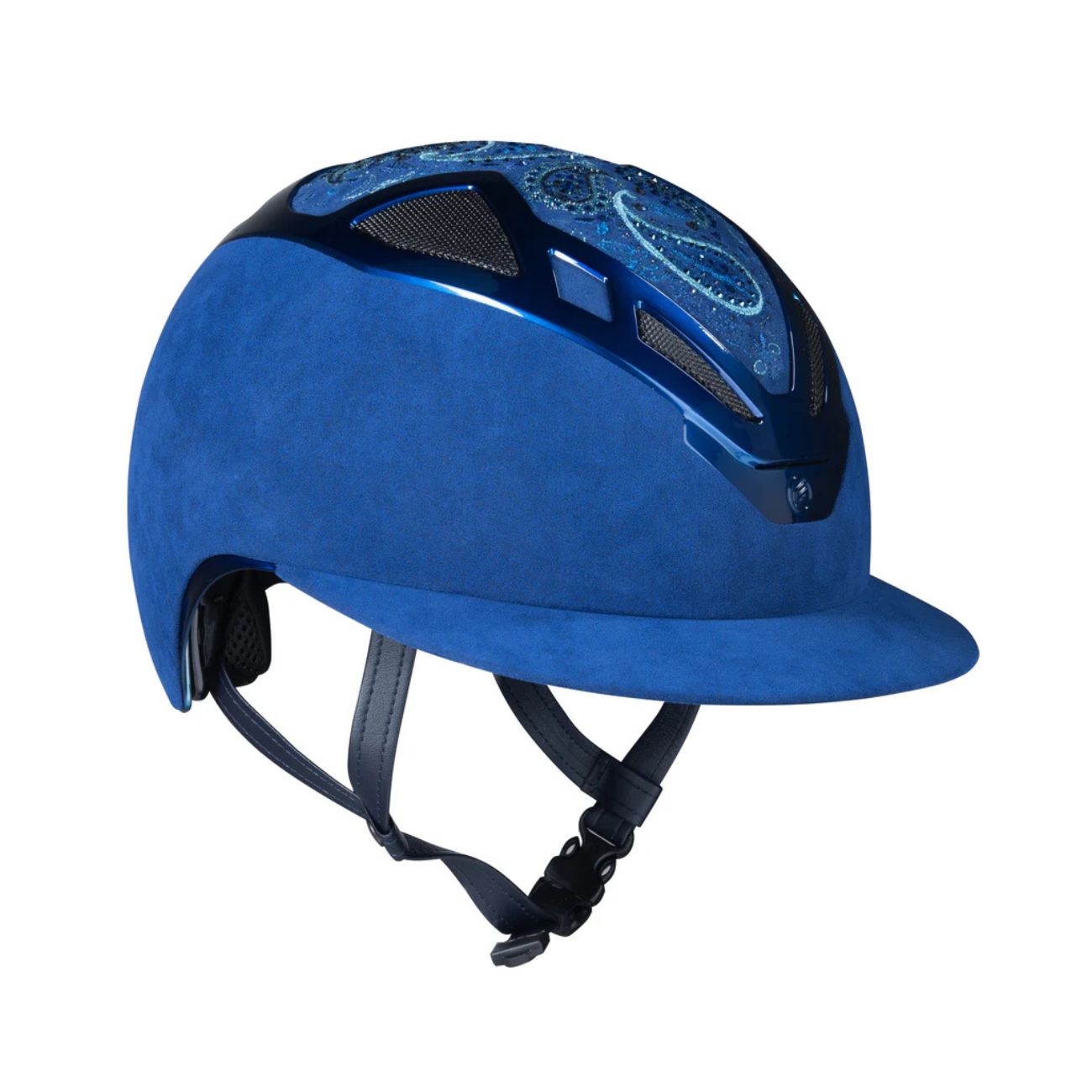 SUOMY Casco Ap Damask Blu Con Visiera Lady SUO-H1AP0056 TOTAL BLUE 