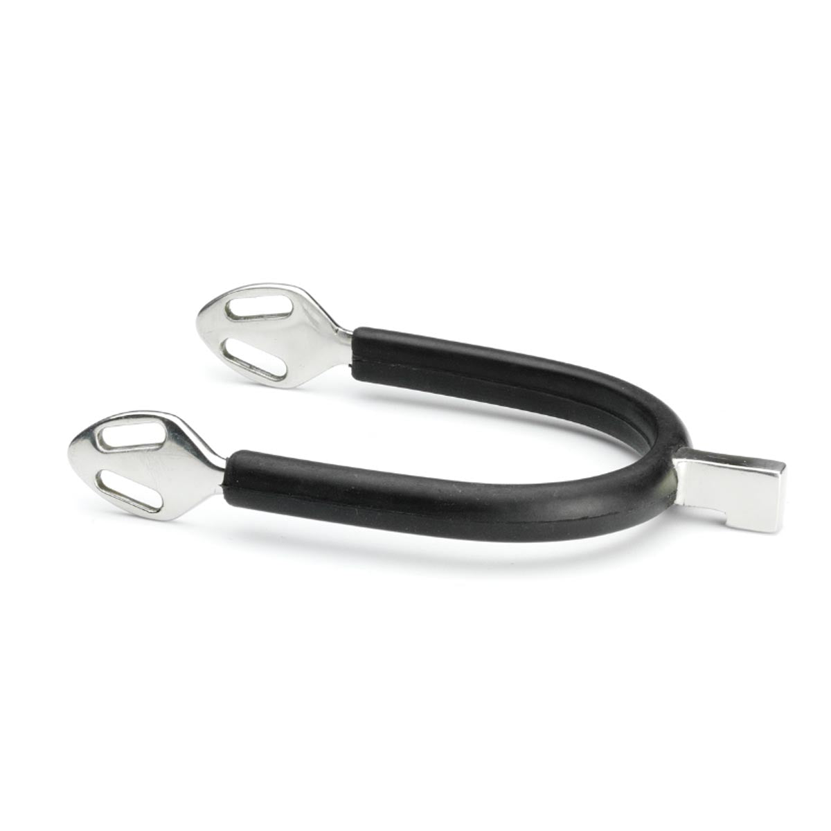 TATTINI TATTINI SPERONI GAMBO DRITTO MARTELLO CON RIVESTIMENTO IN GOMMA Argento per speroni 09TA-0810799 INOX 