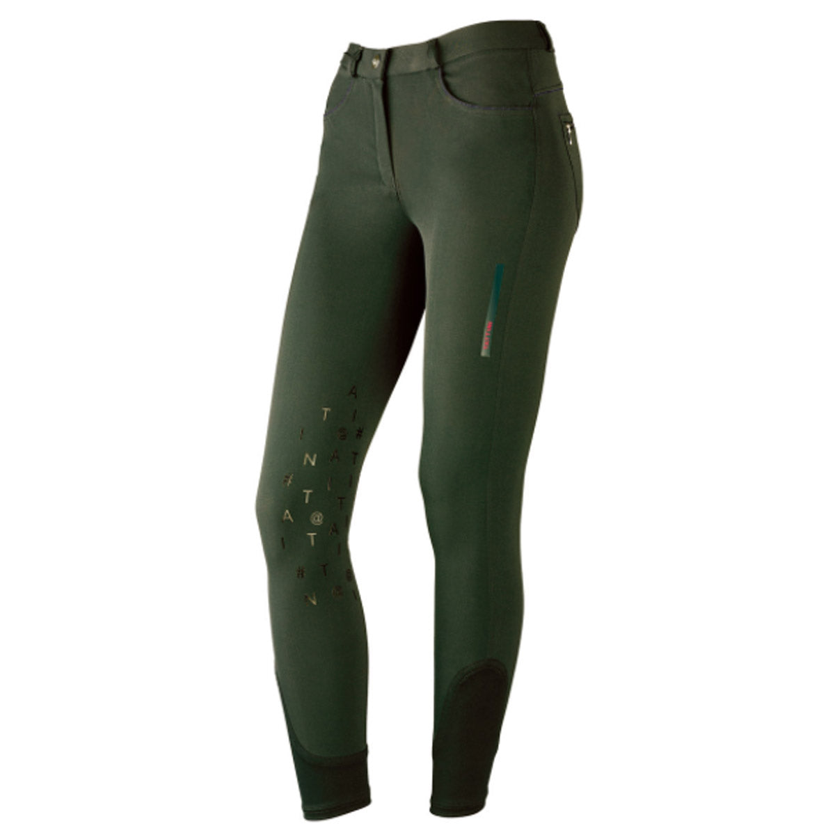 TATTINI TATTINI PANTALONE DONNA DA EQUITAZIONE CON GRIP MOD.AMARANTO Verde per pantaloni da equitazione 09TA0209551 VERDE 