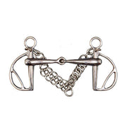 TATTINI TATTINI MORSO SPAGNOLO SPEZZATO IN 2 CON PASSAREDINI Argento per imboccature speciali 09TA1602307 INOX 