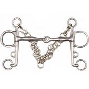 TATTINI TATTINI PELHAM SPEZZATO IN 2 ASTA CORTA CANNA FINE Argento per pelham 09TA1602437 INOX 