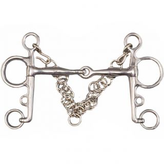 TATTINI TATTINI PELHAM SPEZZATO IN 2 ASTA CORTA CANNA FINE Argento per pelham 09TA1602437 INOX 