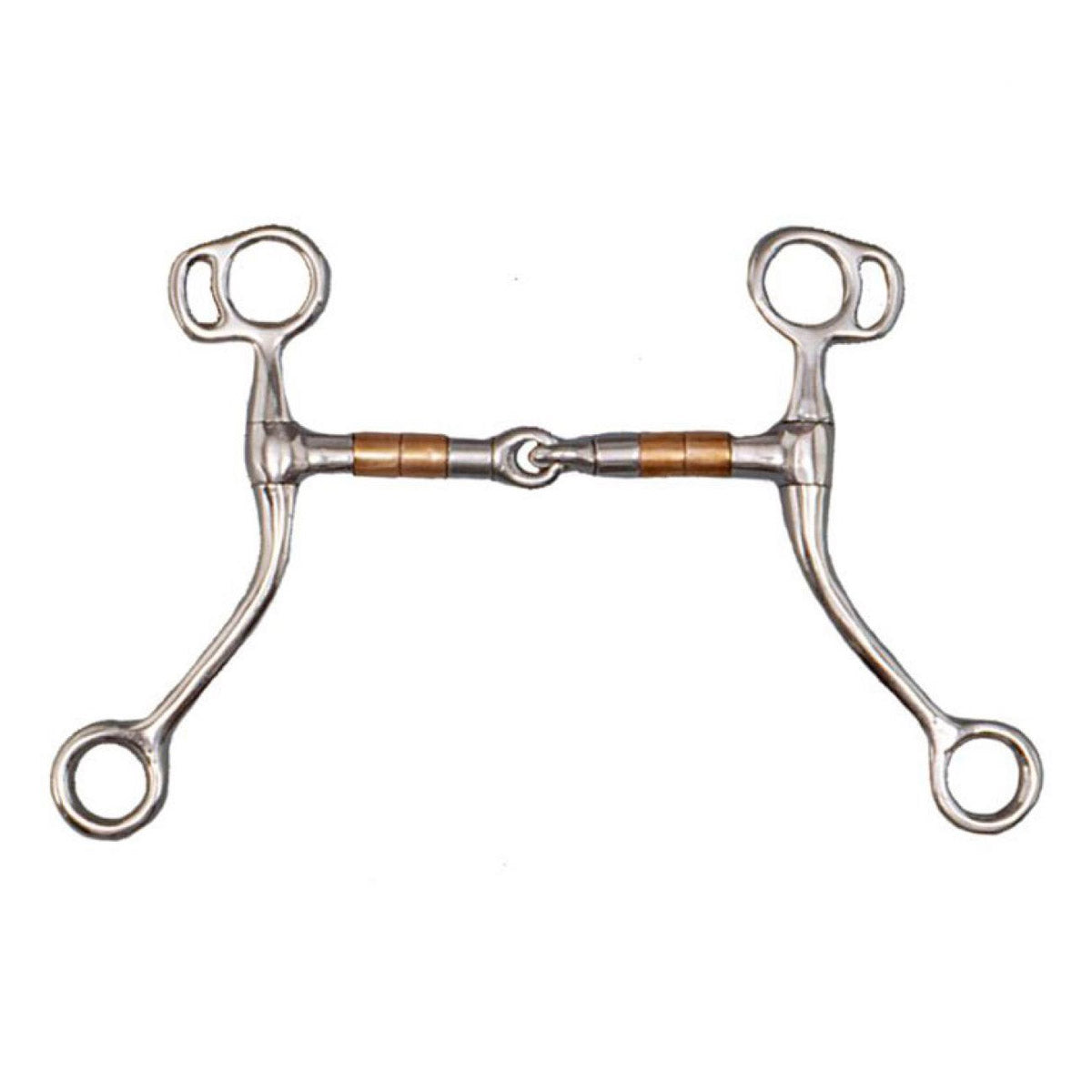 TATTINI TATTINI MORSO NATOWA SPEZZATO IN 2 CANNA IN RAME Giallo per imboccature western 09TA1607299 RAME 