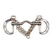 TATTINI TATTINI MORSO SPAGNOLO COLLO D'OCA CON ANELLI FORATI Argento per imboccature speciali 09TA1627099 INOX 