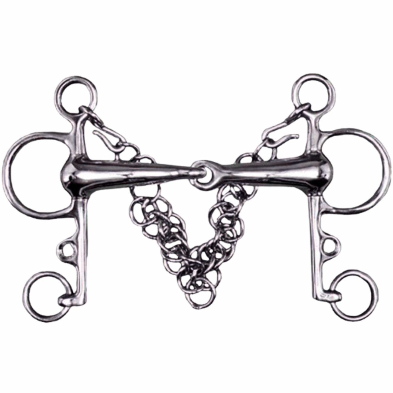 TATTINI TATTINI PELHAM SPEZZATO IN 2 CHIAMATA CORTA CANNA VUOTA Argento per pelham 09TA1641899 INOX 