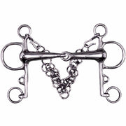 TATTINI TATTINI PELHAM SPEZZATO IN 2 CHIAMATA CORTA CANNA VUOTA Argento per pelham 09TA1641899 INOX 