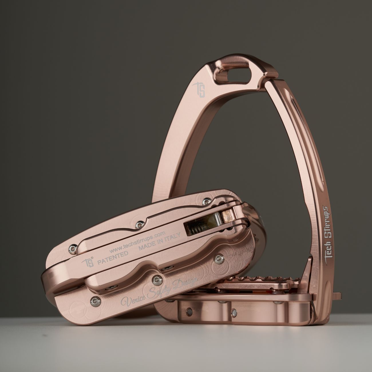 TECH STIRRUPS Venice Dressage Plus Oro Rosa TSVD+ROSEGOLD ROSE GOLD 