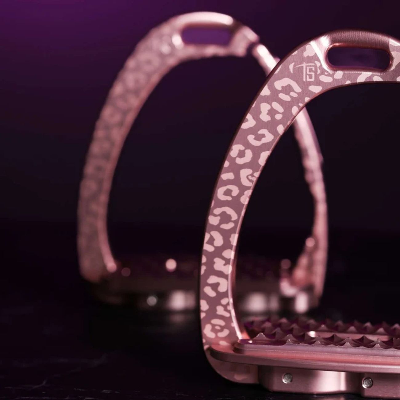 TECH STIRRUPS Venice Sloped Evo Leopard Oro Rosa TSVSELEORG LEOPARD ROSEGOLD 