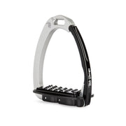 TECH STIRRUPS Staffe Di Sicurezza Venice Sloped EvoTech Stirrup Argento/Nero TSVSF SBLACK 