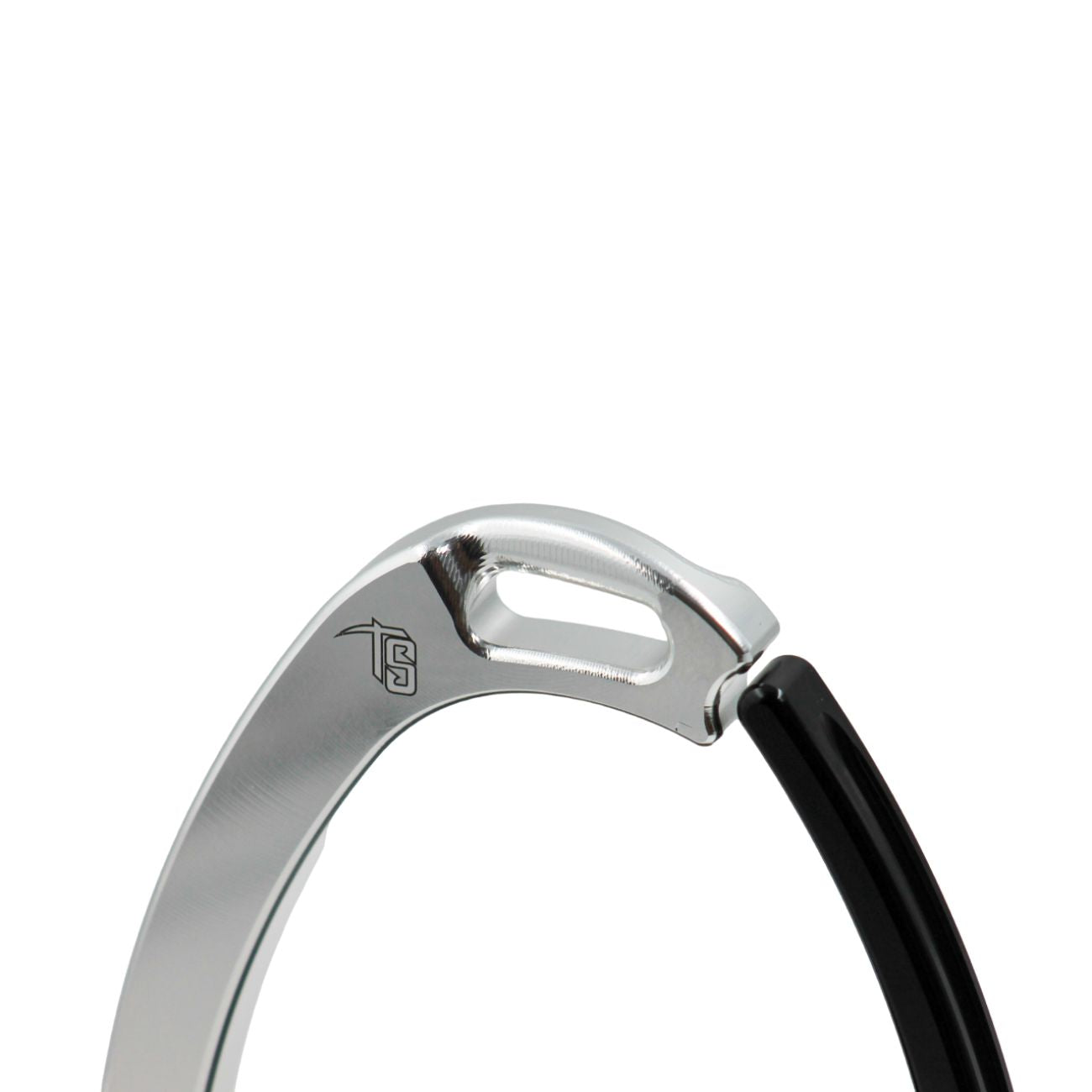 TECH STIRRUPS Staffe Di Sicurezza Venice Sloped EvoTech Stirrup Argento/Nero TSVSF SBLACK 