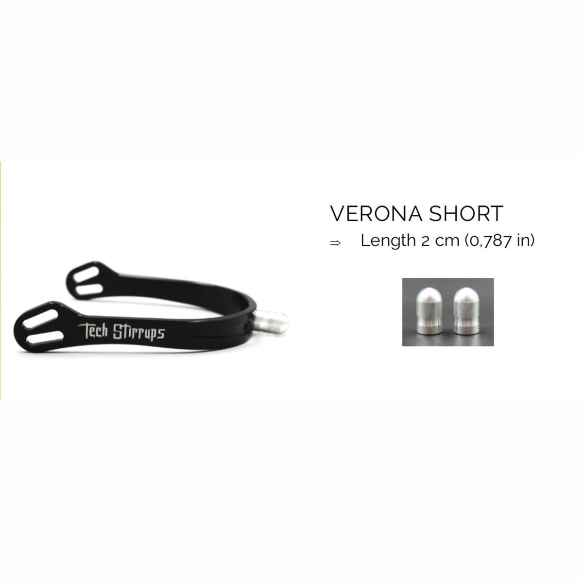 TECH STIRRUPS Speroni Verona Short TSVSHORT BLACK 