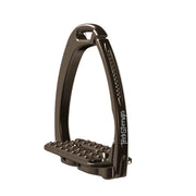 TECH STIRRUPS Venice Dressage Sloped Marrone Con Swarovski Oro TSVSWDSBR-GOLDEN BROWN/GOLDEN 