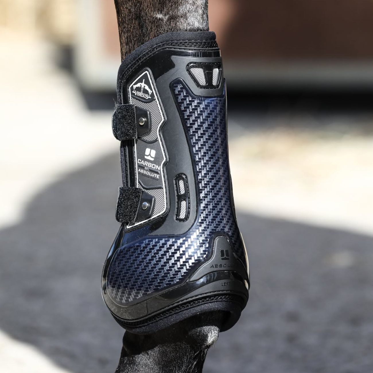 VEREDUS Paratendini Anteriori Carbon Gel Absolute Velcro Strap CGAVSF BLACK 