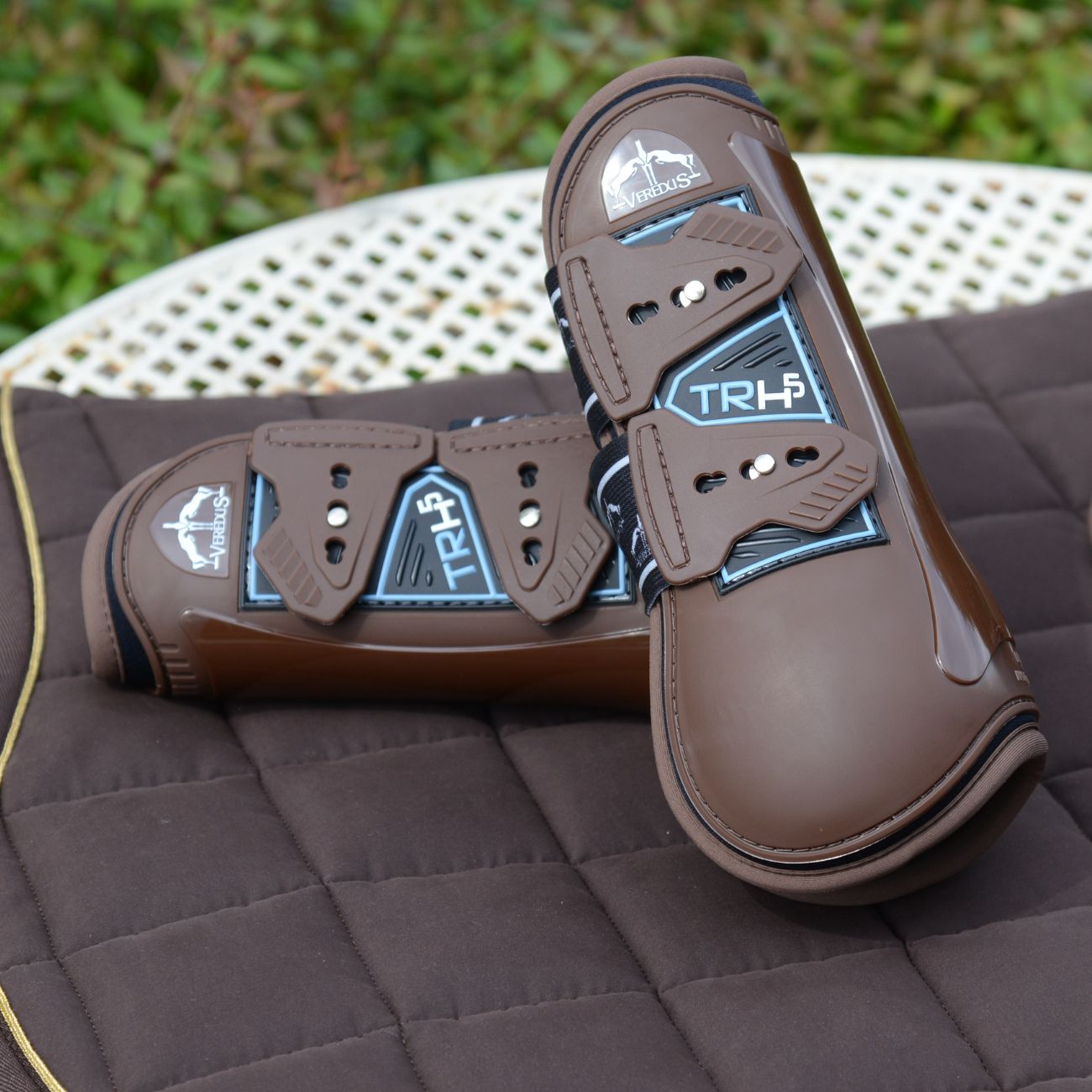 VEREDUS Stinchiere Training Tr Pro H5 Front Veredus Marrone TPHF BROWN 