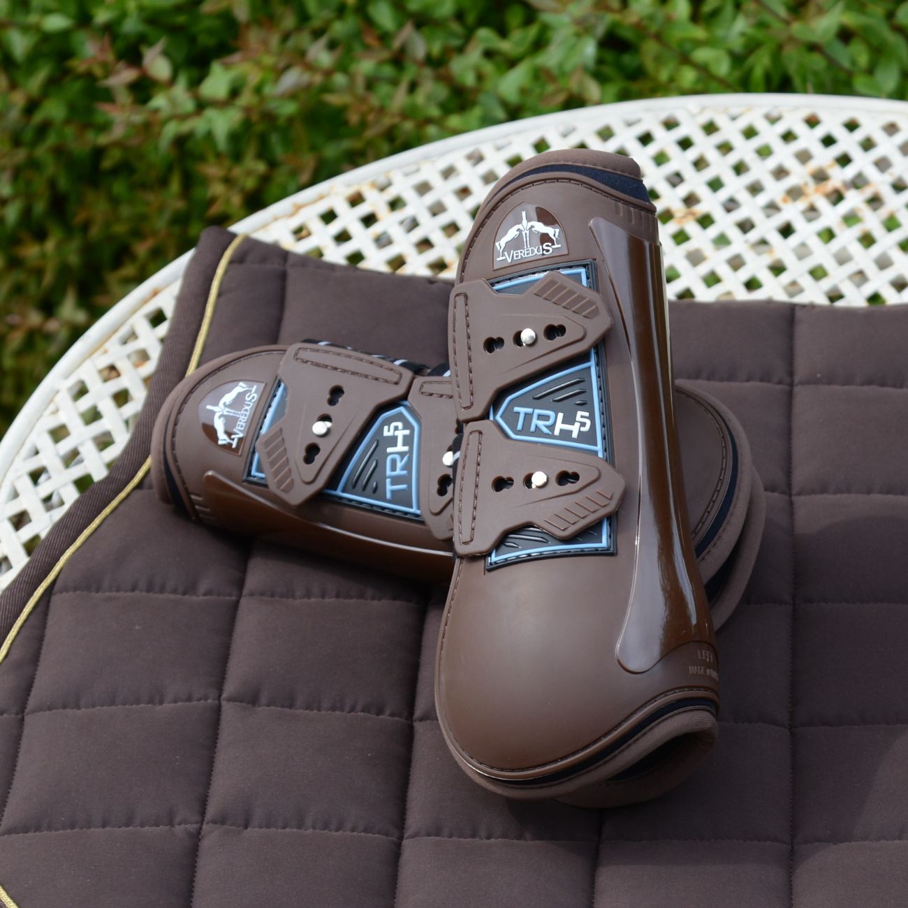 VEREDUS Stinchiere Training Tr Pro H5 Front Veredus Marrone TPHF BROWN 
