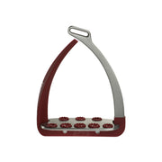 VEREDUS Vita Stirrup-Steel 1 Veredus Silver/Bordeaux VSS4 B-SILVER/BORDEAUX 