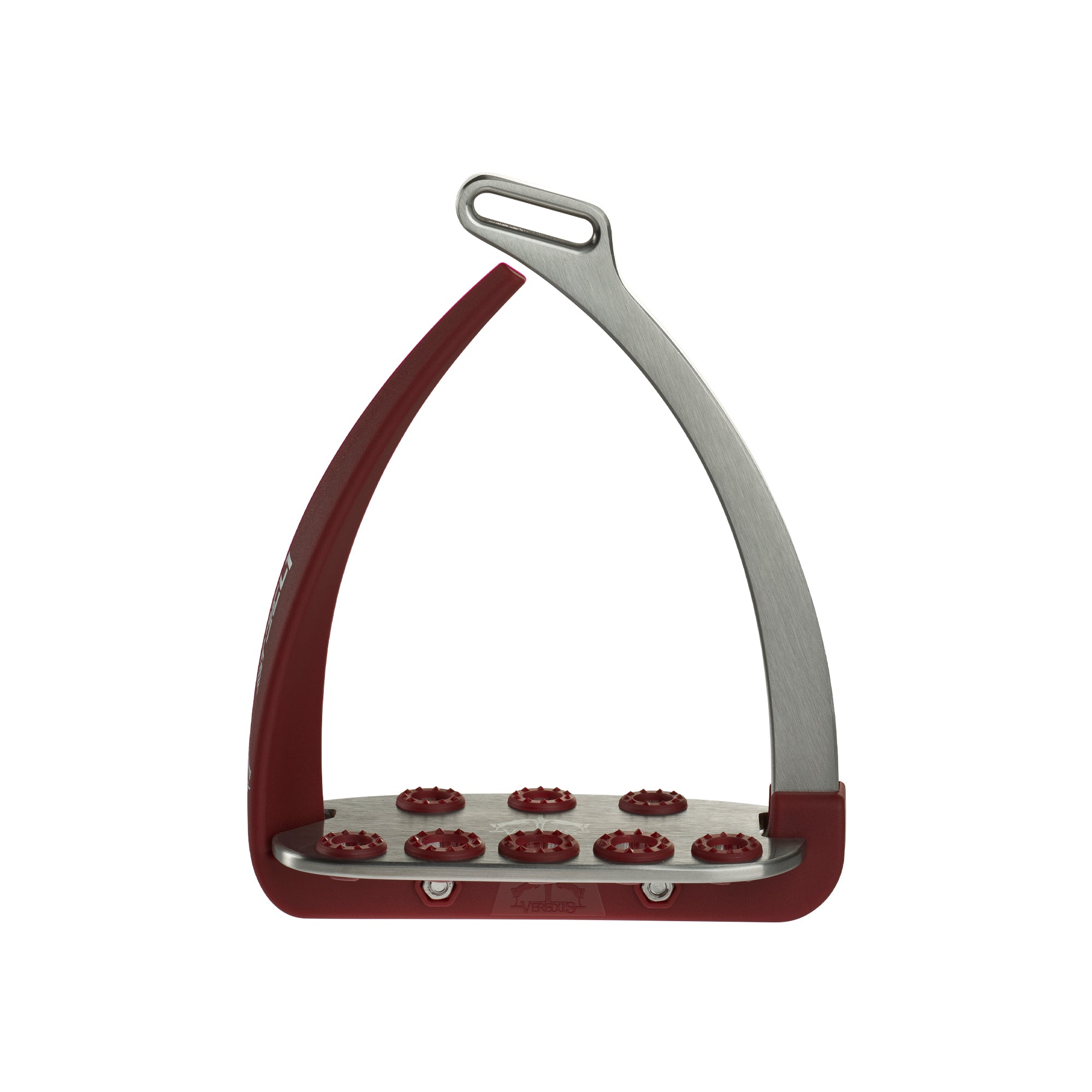VEREDUS Vita Stirrup-Steel 1 Veredus Silver/Bordeaux VSS4 B-SILVER/BORDEAUX 