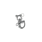 WALDHAUSEN Moschettone In Acciaio 9cm Waldhausen 09WL901009-1 INOX 