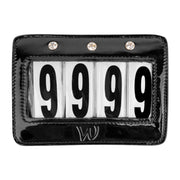 WALDHAUSEN Numero Di Testiera In Pelle Verniciata 22962 BLACK 