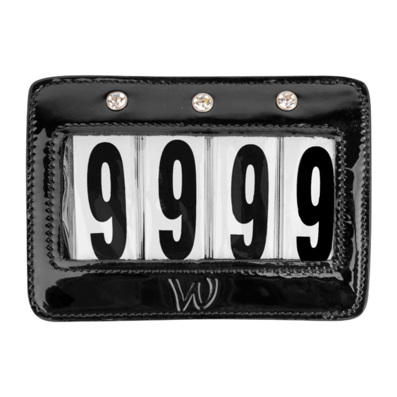 WALDHAUSEN Numero Di Testiera In Pelle Verniciata 22962 BLACK 