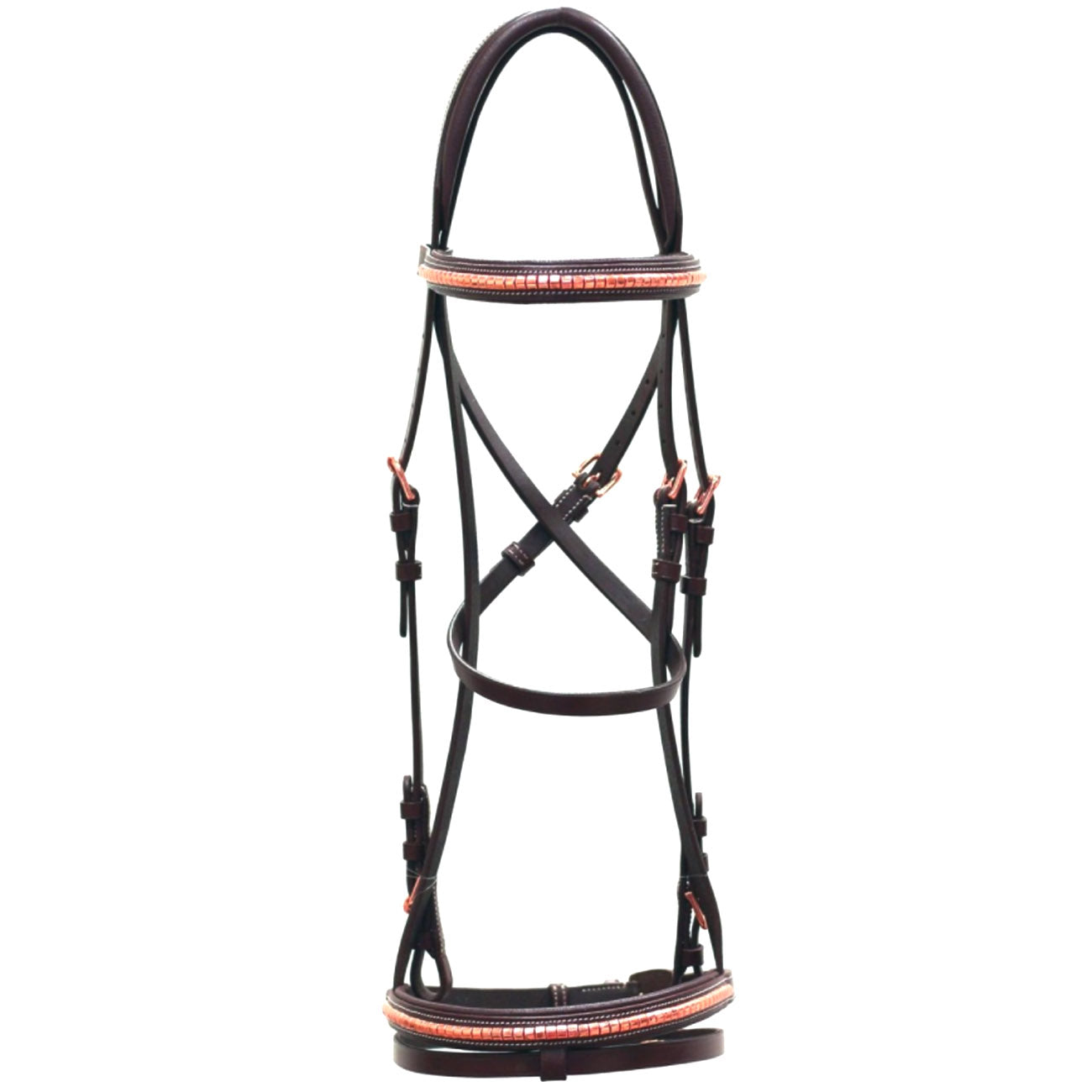 WINNER WINNER 09SA48440MARRONE CLINCHER ORO ROSA Marrone clincher oro rosa BRIGLIE 09SA48440 MARRONE CLINCHER ORO ROSA 