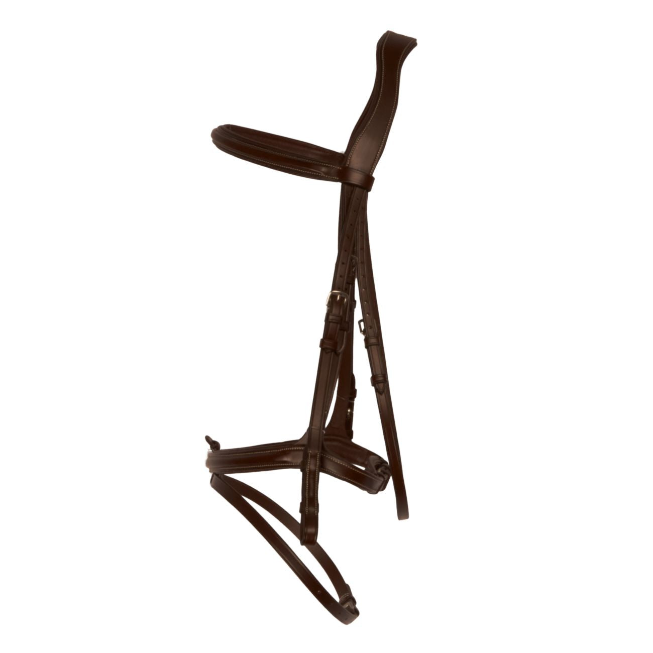 MASCHERONI SELLERIA Testiera Con Capezzino Anatomico Con Ricamo Mascheroni Marrone 09MA-HGE-409 DARK BROWN 