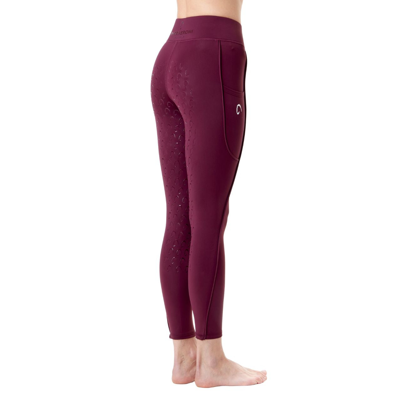MASCHERONI SELLERIA Leggings Donna Full Grip Mascheroni Bordeaux 30MA-LEGGINGS BORDEAUX 