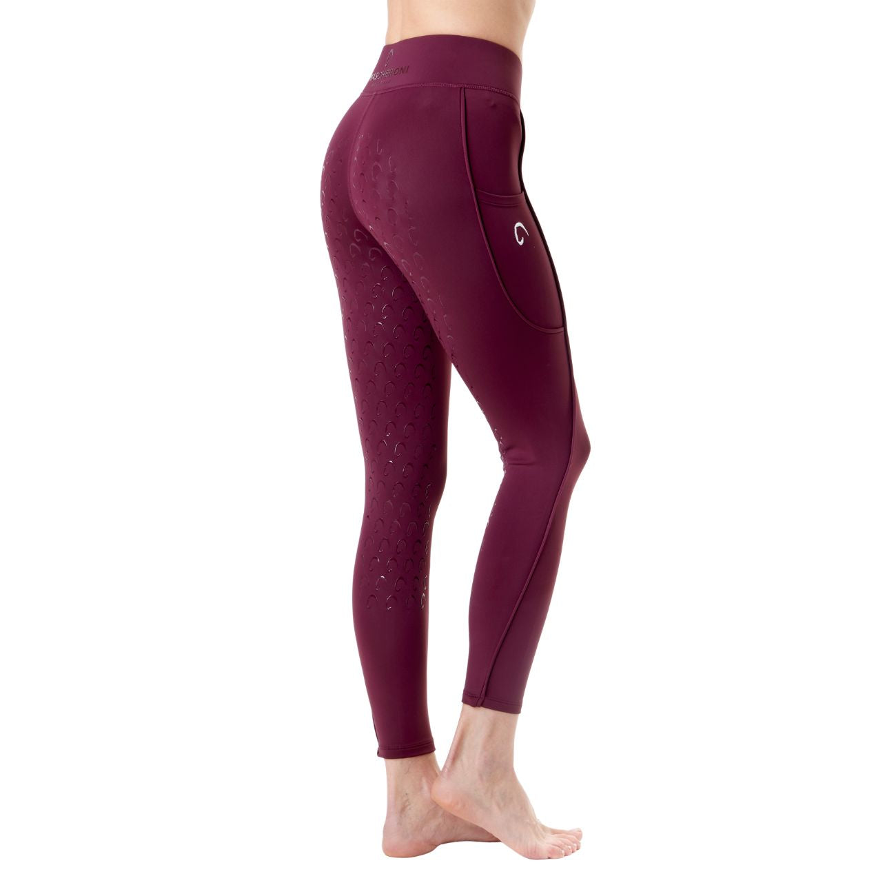 MASCHERONI SELLERIA Leggings Donna Full Grip Mascheroni Bordeaux 30MA-LEGGINGS BORDEAUX 