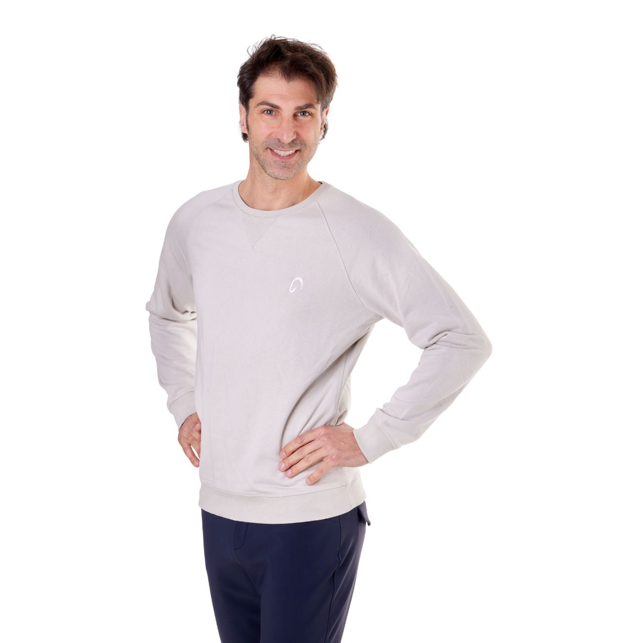 MASCHERONI SELLERIA Felpa Da Uomo Girocollo Mascheroni Beige MASCHERONI-K480 CLAY 