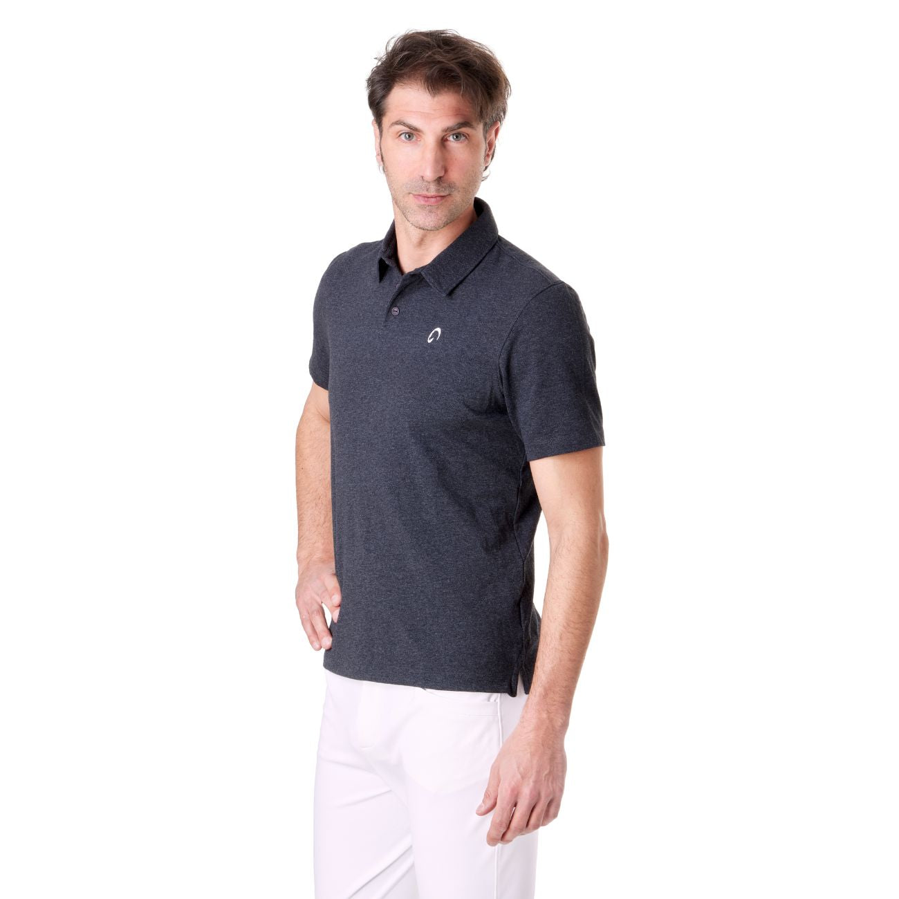 MASCHERONI SELLERIA Polo Da Uomo In Cotone Ecologico Mascheroni Antracite MASCHERONI-NS210 ANTRACITEHEATHER 