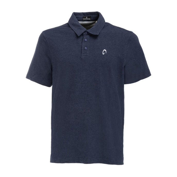 MASCHERONI SELLERIA Polo Da Uomo In Cotone Ecologico Mascheroni Blu MASCHERONI-NS210 NAVYBLUEHEATHER 