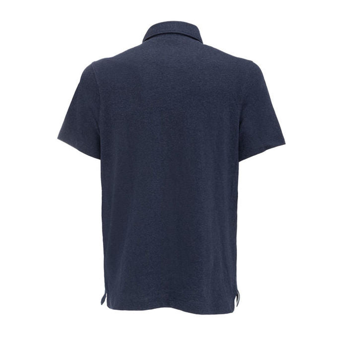 MASCHERONI SELLERIA Polo Da Uomo In Cotone Ecologico Mascheroni Blu MASCHERONI-NS210 NAVYBLUEHEATHER 