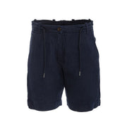MASCHERONI SELLERIA Bermuda Da Donna In Lino Mascheroni Blu MASCHERONI-NS721 NAVY 