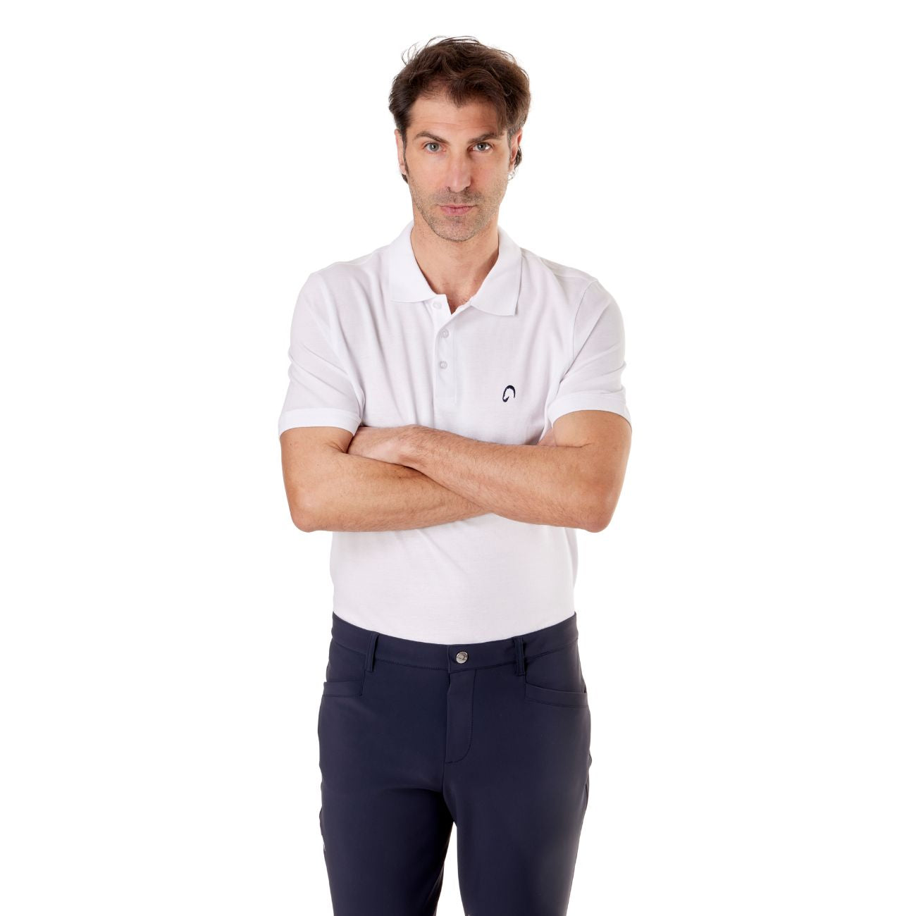 MASCHERONI SELLERIA Polo Uomo A Manica Corta Mascheroni Bianco MASCHERONI/HS254K BLUE WHITE 