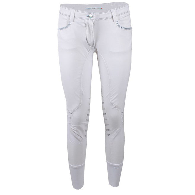 ANIMO ANIMO Nellaria Animo 02 Bianco Pantaloni Da Equitazione 11AMNELLARIA 02BIANCO. 
