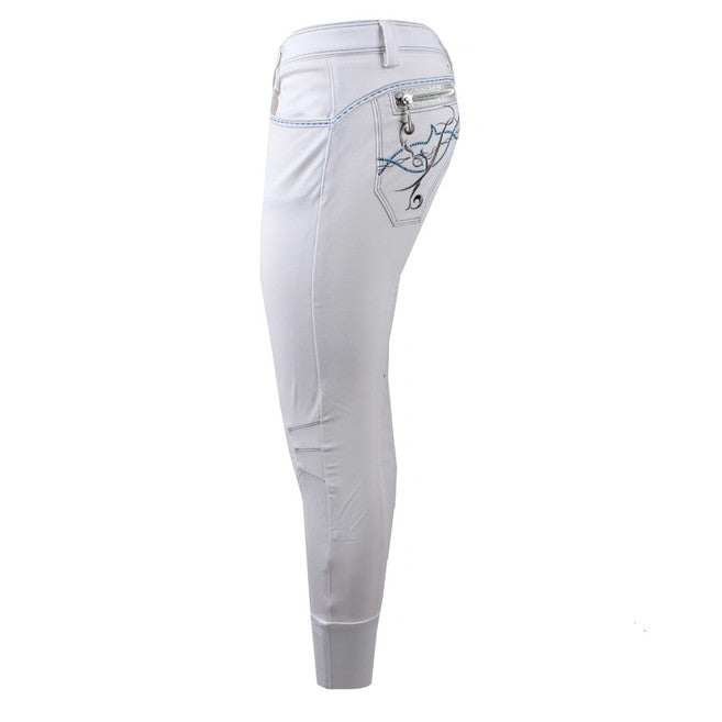 ANIMO ANIMO Nellaria Animo 02 Bianco Pantaloni Da Equitazione 11AMNELLARIA 02BIANCO. 