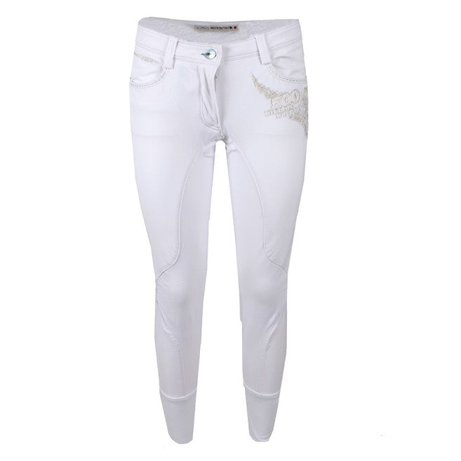 ANIMO ANIMO Nik 02 Bianco Pantaloni Da Equitazione 11AMNIKS/L 02BIANCO. 
