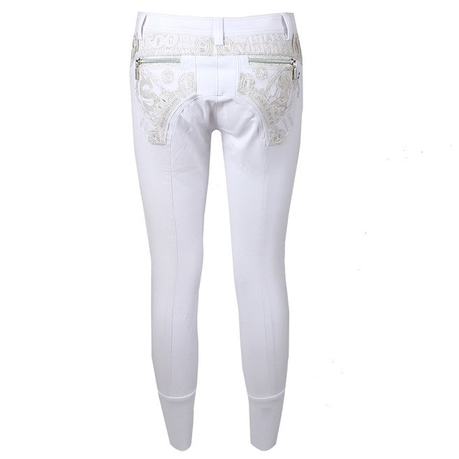 ANIMO ANIMO Nik 02 Bianco Pantaloni Da Equitazione 11AMNIKS/L 02BIANCO. 