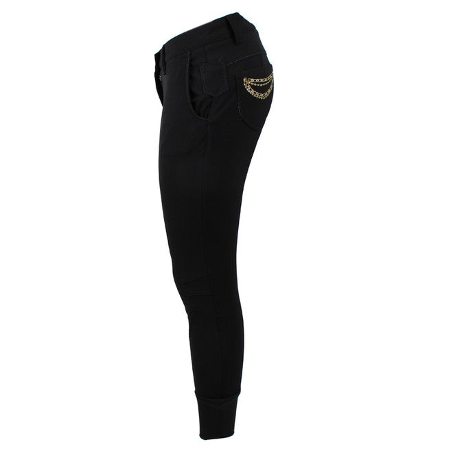 ANIMO ANIMO N25 Nero Pantaloni Da Equitazione 13AMN25 01NERO 