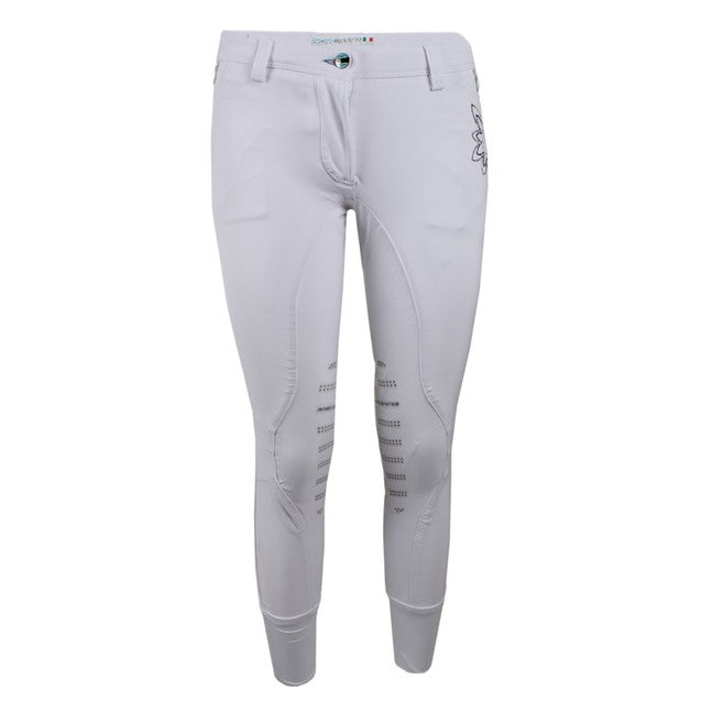 ANIMO ANIMO Nelisa Animo 02 Bianco Pantaloni Da Equitazione 13AMNELISA 02BIANCO. 